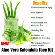 Load image into Gallery viewer, Aloe Vera Calendula Face Face Kit