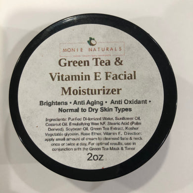 Green Tea & Vitamin E Facial Moisturizer