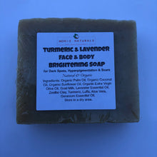 Load image into Gallery viewer, Turmeric &amp; Lavender Face &amp; Body Brightening Soap