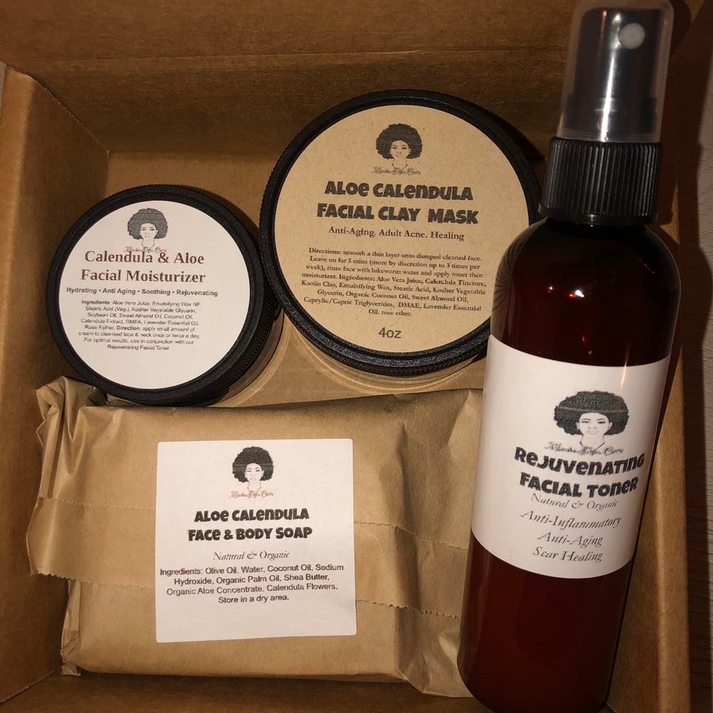 Aloe Vera Calendula Face Face Kit – Monie Naturals